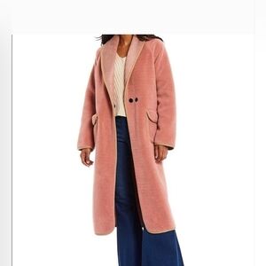 Chelsea & violet teddy bear long coat faux fur Like NEW